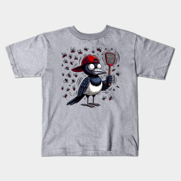 Shoofly Magpie Kids T-Shirt by Ghost on Toast